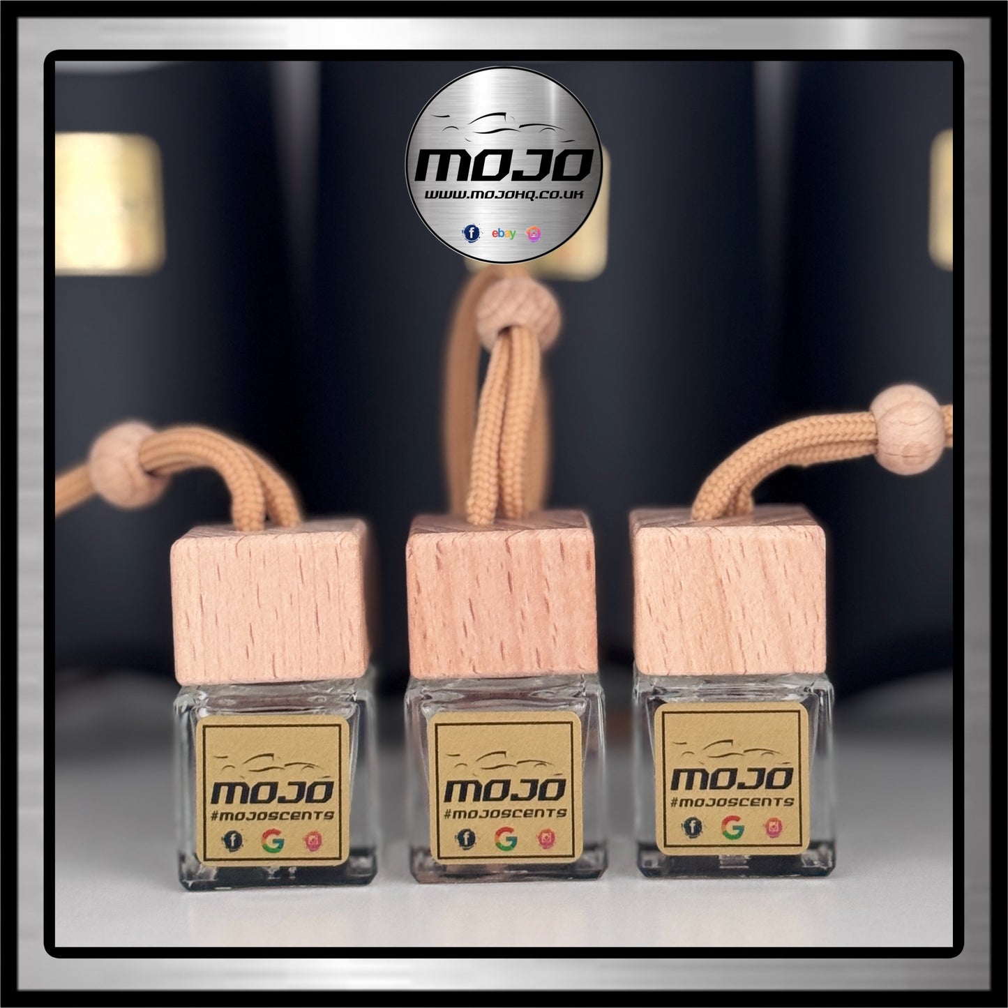 3 x MOJO HQ Car Diffusers - MENS