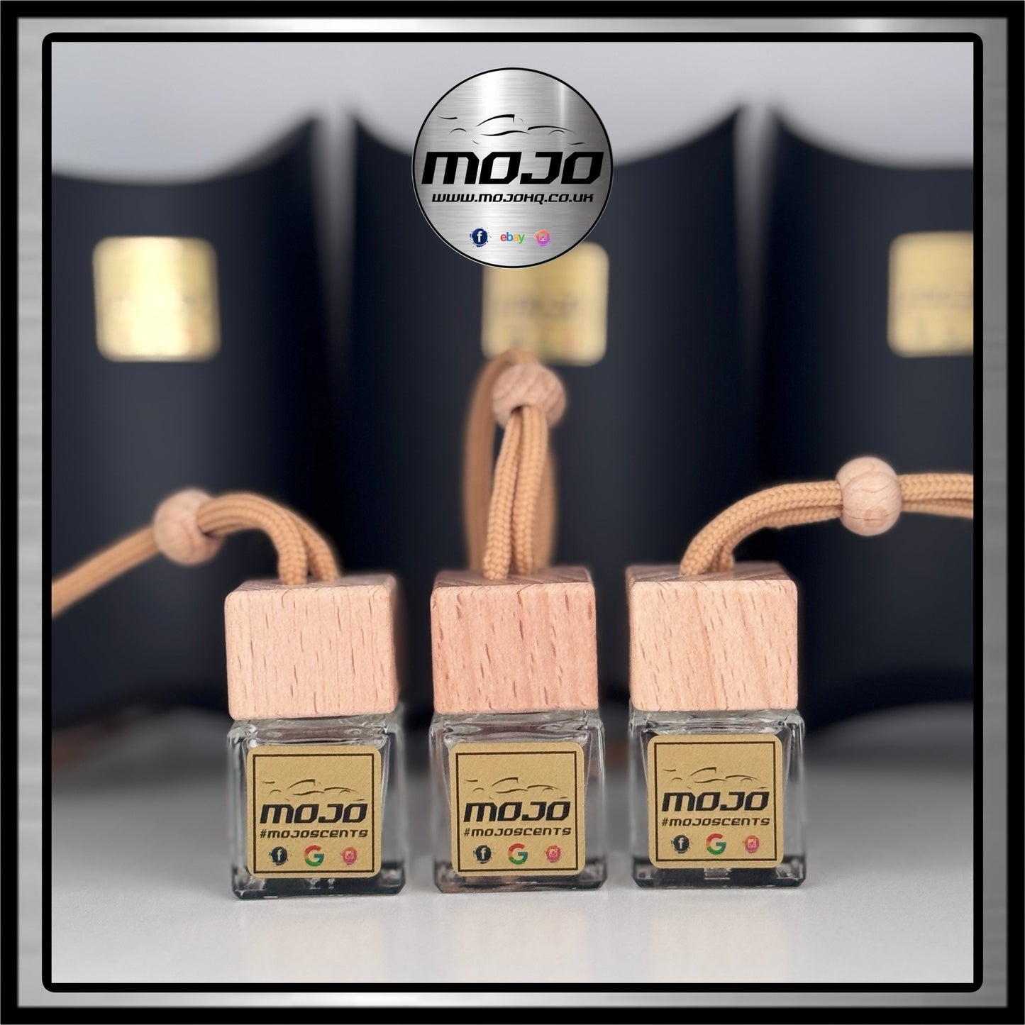 3 x MOJO HQ Car Diffusers - MENS