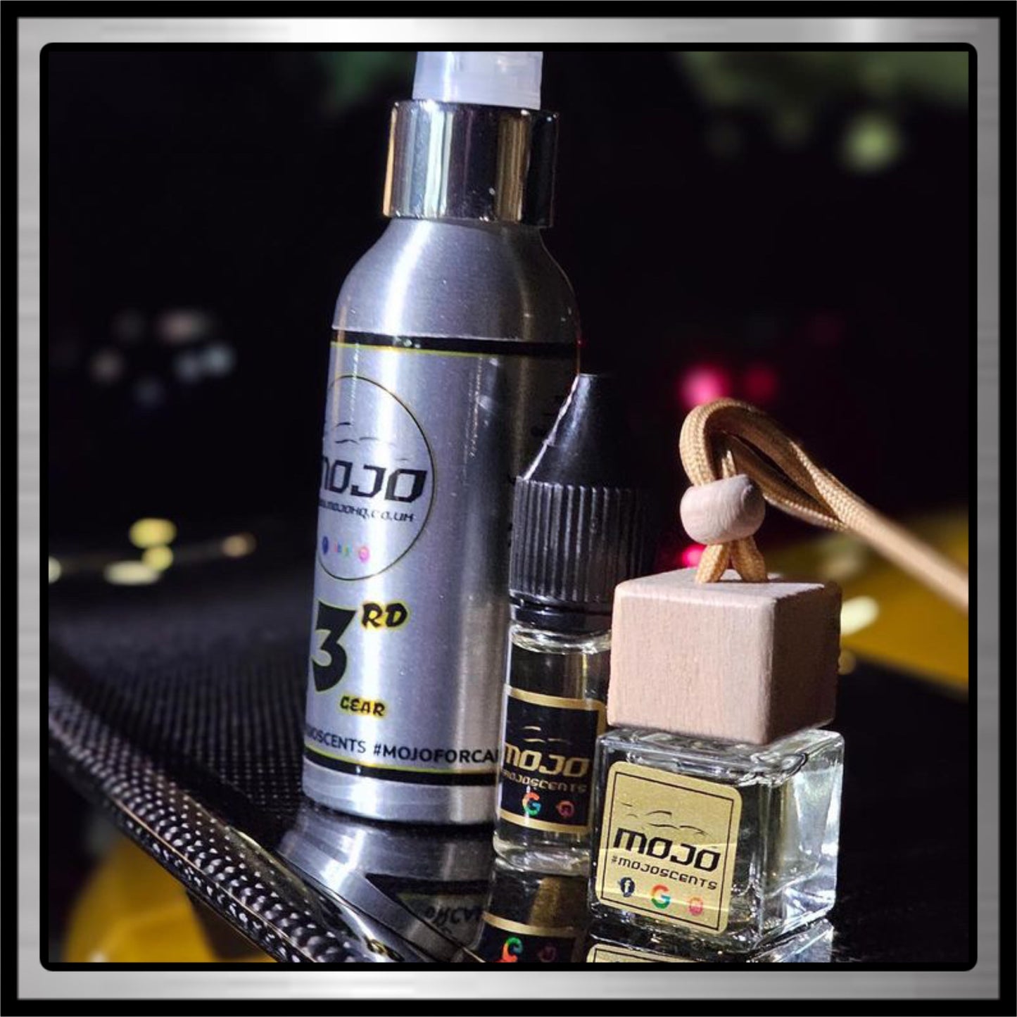 3 x MOJO HQ Car Diffusers - MENS